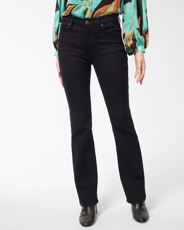 Black High Rise Flare Jeans - image 1